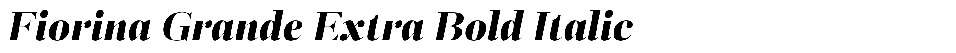 Fiorina Grande Extra Bold Italic